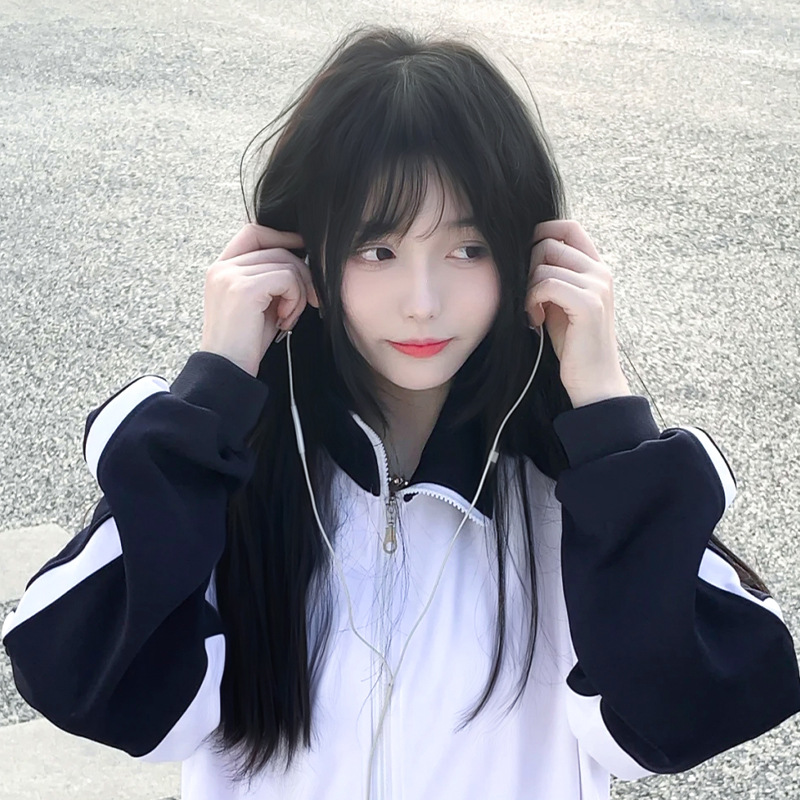 &nbsp;straight hair in cool brown, sweet and popular among students, full headpiece for summer Double ponytail wig for women with long&nbsp;